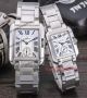 Cartier Tank Mc Watch Replica - 2 Tone Rose Gold White Roman Dial (2)_th.jpg